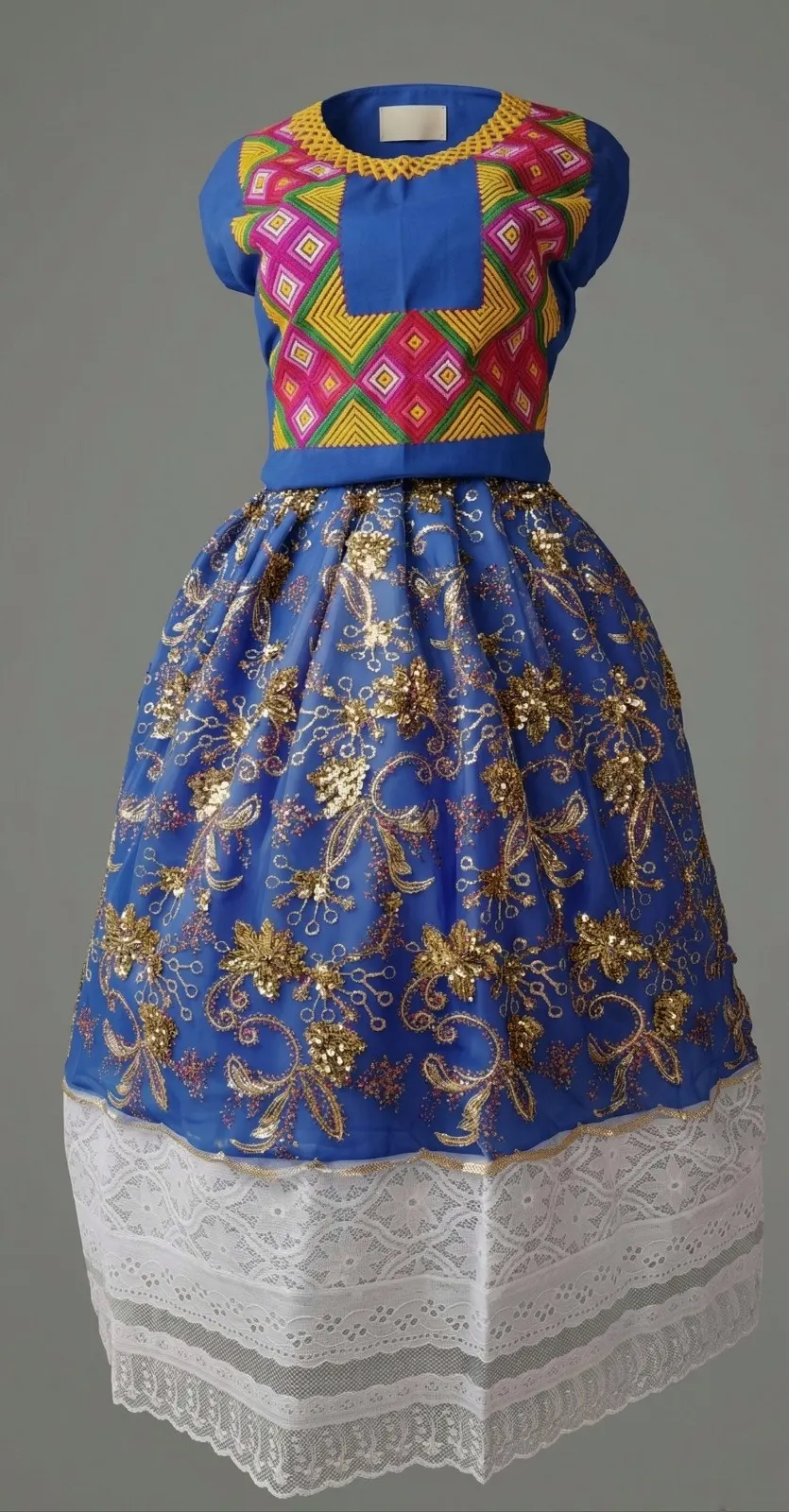 Coordinado de olán artesanal de Juchitán — ropa para comprar al menudeo