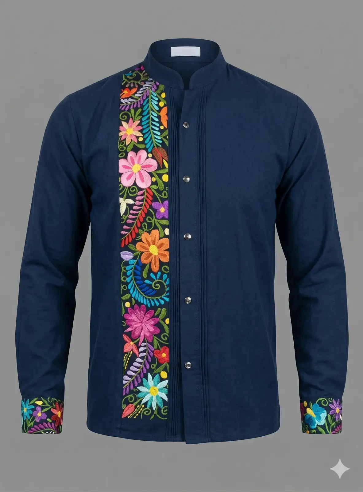 Guayabera artesanal de Juchitán en tercera vista