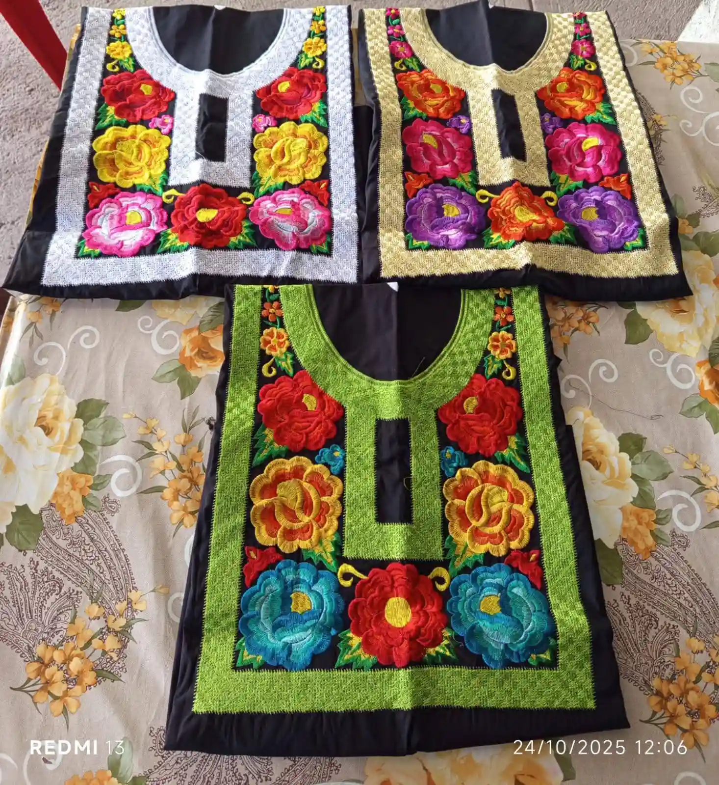 Lienzo para huipil doble vista artesanal